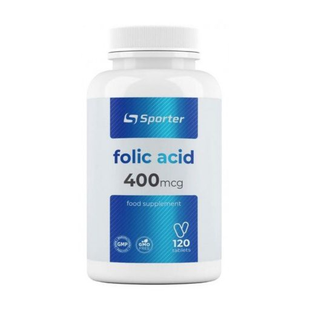 Sporter Folic Acid 400mcg 120 таблеток