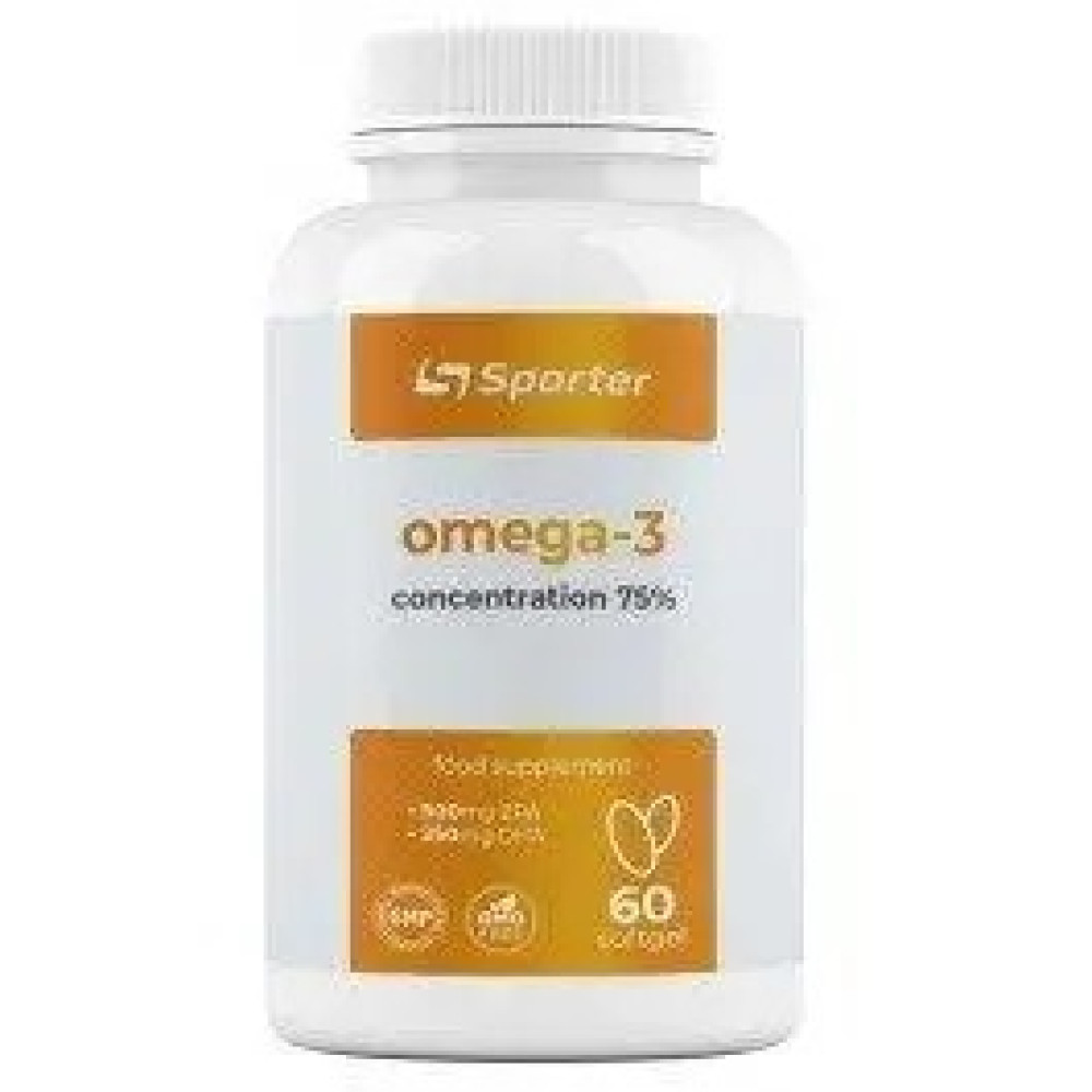 Sporter Omega 3 75%, 60 капсул