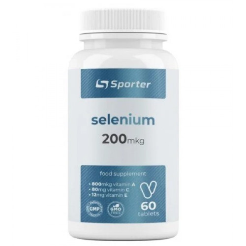 Фото Sporter Selenium 200 mcg 60 таблеток