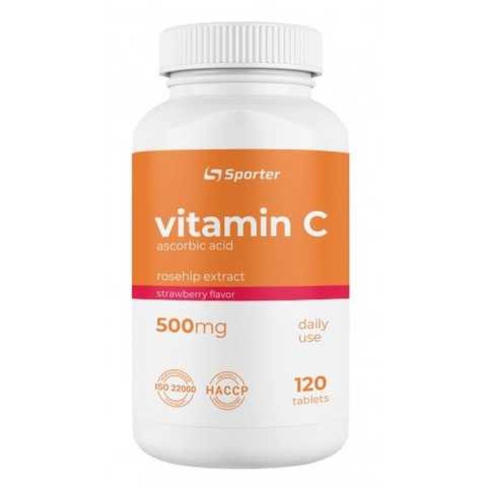 Sporter Vitamin C 500 mg with rosehip 120 таблеток