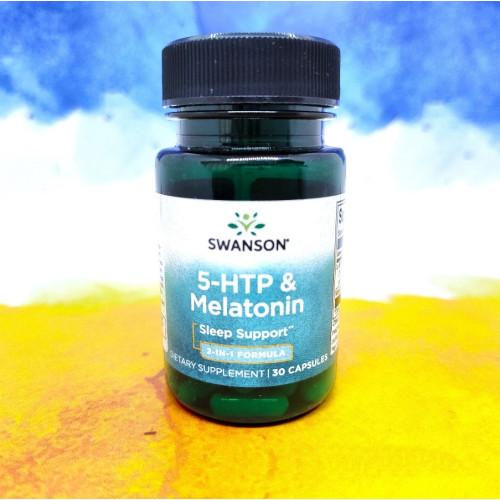 Фото Swanson 5-HTP & Melatonin 30 капсул