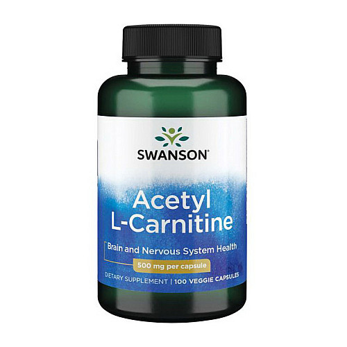 Фото Swanson Acetyl L-Carnitine 500 mg 100 капсул