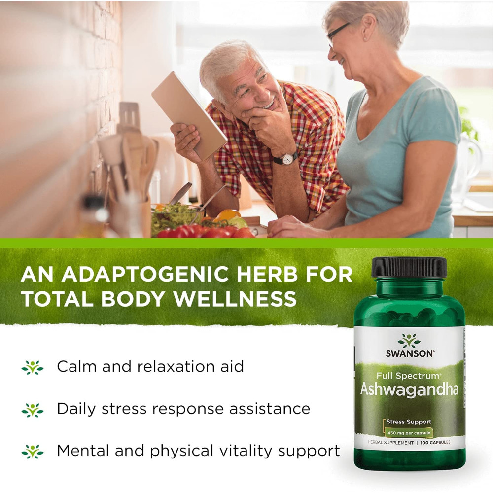 Swanson Ashwagandha 450 mg 100 капсул