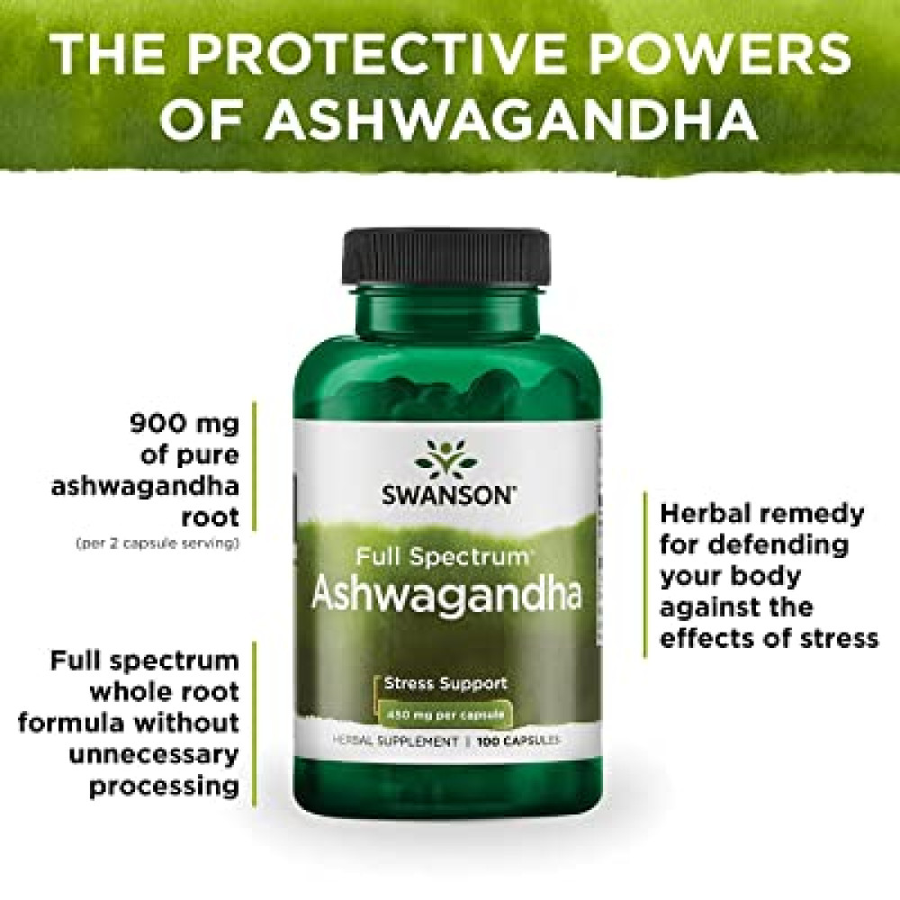 Swanson Ashwagandha 450 mg 100 капсул