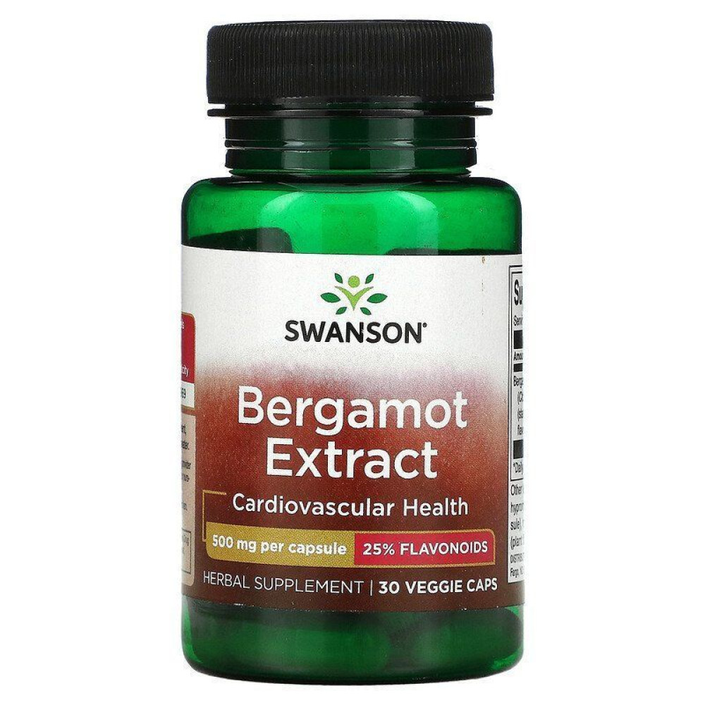 Swanson Bergamot Extract 500 mg 30 капсул