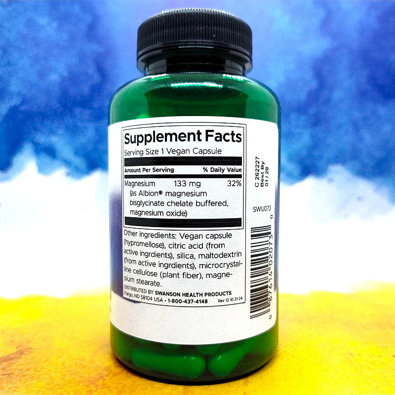 Swanson Albion Magnesium Glycinate 133 mg