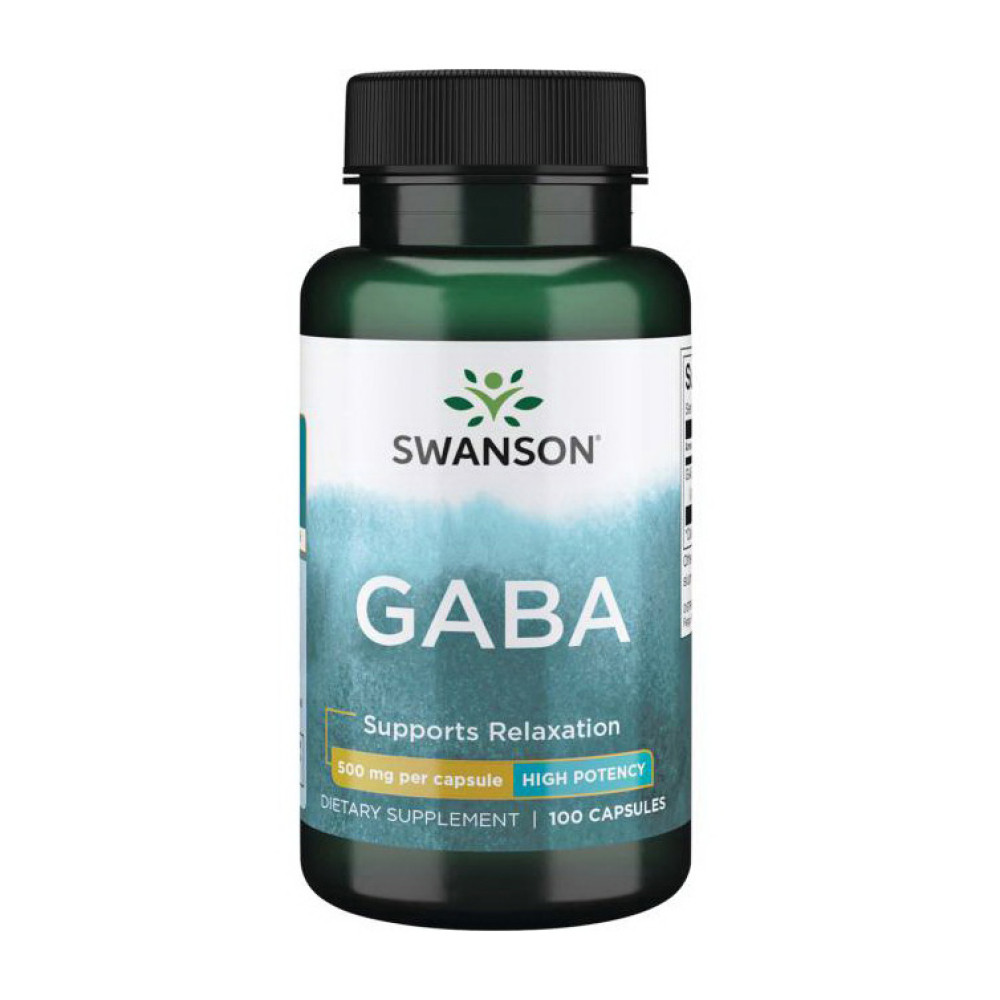Swanson GABA 500 mg 100 капсул