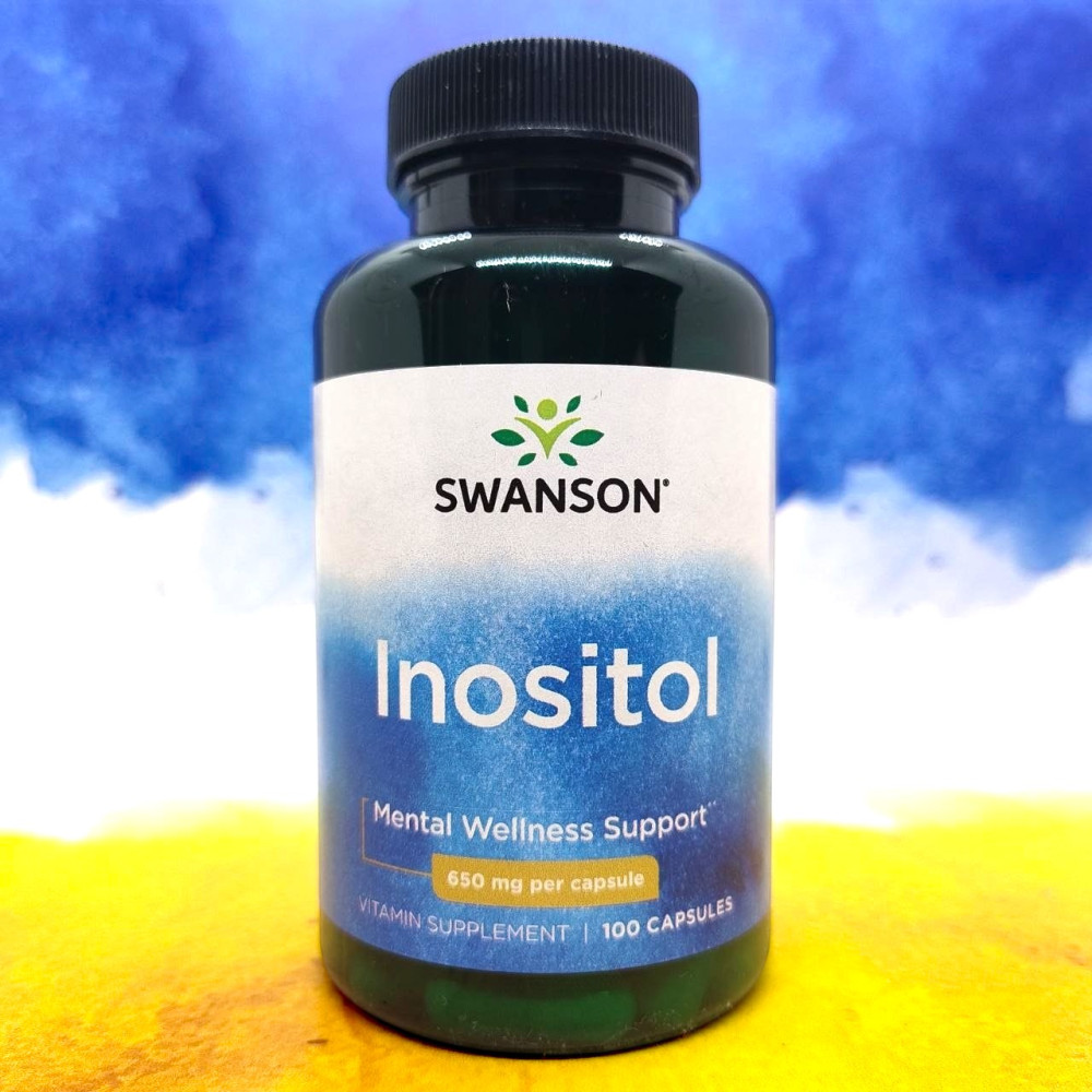Swanson Inositol 650 mg 100 капсул