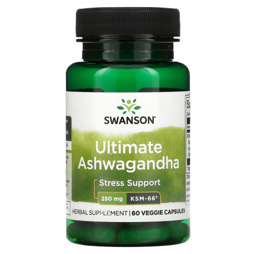 Фото Swanson Ultimate Ashwagandha 250 mg 60 капсул