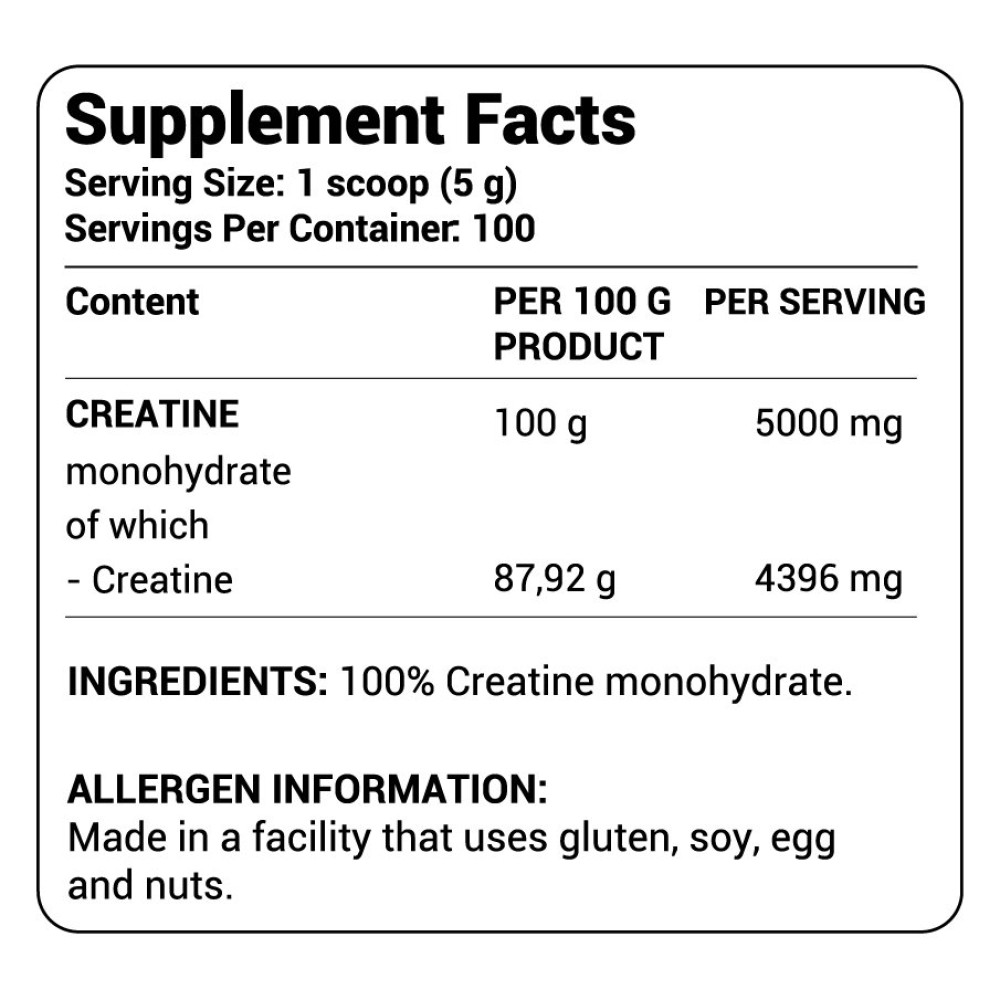 Tesla 100% Creatine Monohydrate