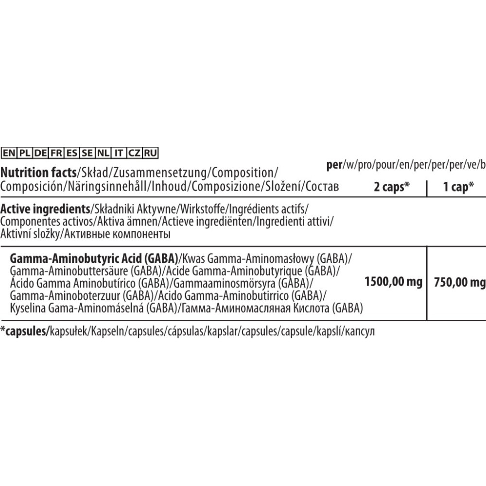 Trec Nutrition GABA 750 60 капсул