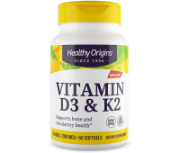 Healthy Origins Vitamin D3 + K2 50 mcg/200 mcg