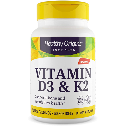 Фото Healthy Origins Vitamin D3 + K2 50 mcg/200 mcg