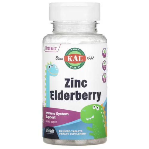 Фото KAL Zinc Elderberry ActivMelt Mixed Berries