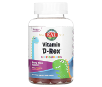 KAL Kids Vitamin D-Rex Gummies Peach Mango & Strawberry