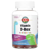 KAL Kids Vitamin D-Rex Gummies Peach Mango & Strawberry