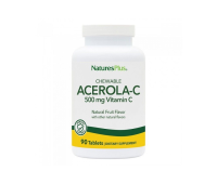 Natures Plus Chewable AcerolaC Vitamin C with Bioflavonoids 500 