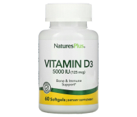 Nature's Plus Vitamin D3 125 mcg (5000 IU)