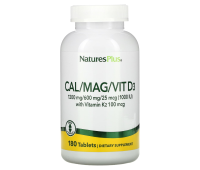 Natures Plus Cal/Mag/Vit D3 with Vitamin K2