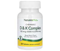 NaturesPlus Chewable D & K Complex