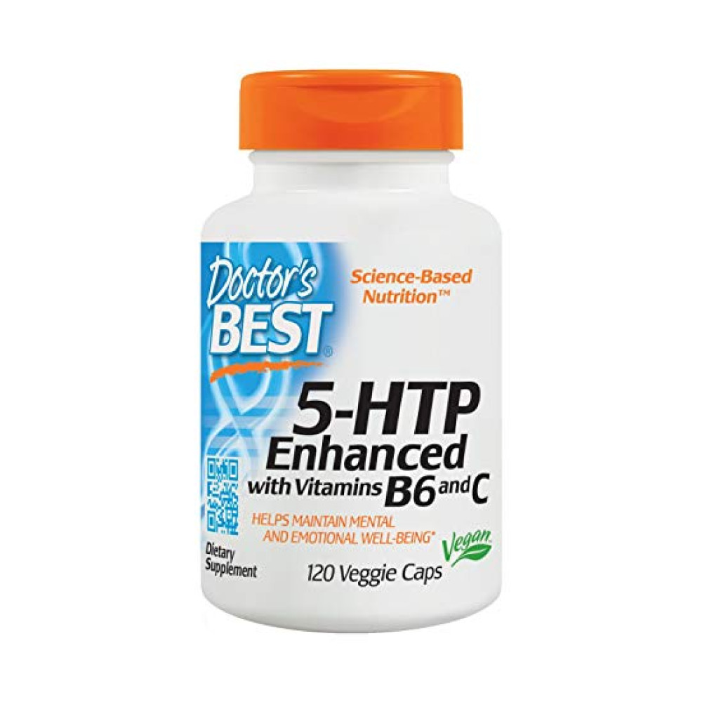 Доктори BEST 5-HTP Enhanced with Vitamins B6 and C, триптофан
