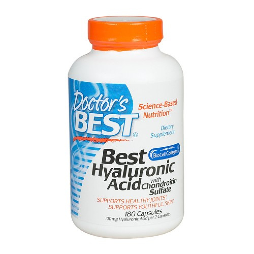 Doctor's BEST Hyaluronic Acid with Chondroitin Sulfate + Collagen, для суглобів та зв'язок