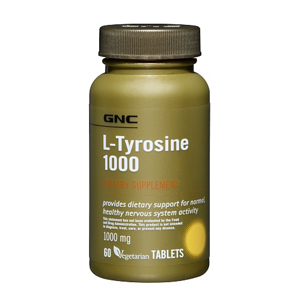 GNC L-Tyrosine 1000 mg, тирозин