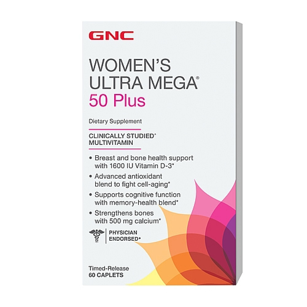 GNC Women`s Ultra Mega 50 Plus, мультивітаміни