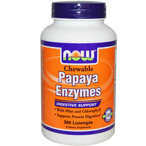 Фото NOW Chewable Papaya Enzyme