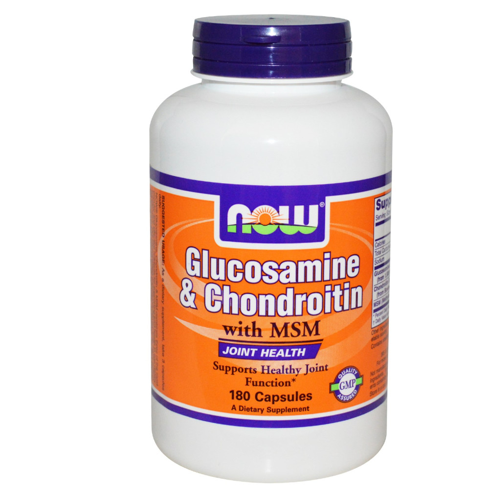 NOW Glucosamine Chondroitin with MSM, хондропротектор