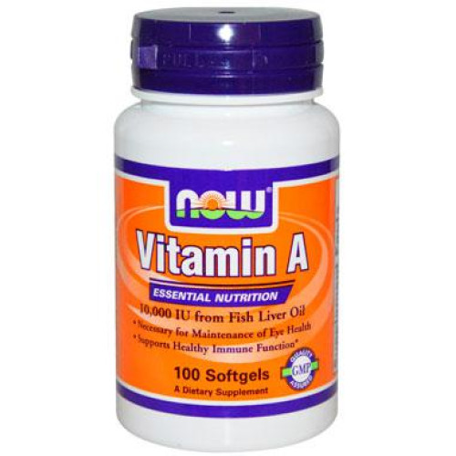 Фото NOW Vitamin A 10,000 IU, вітамін А