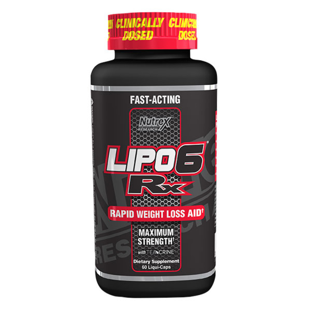 Nutrex Lipo 6RX 60 капсул, жироспалювач