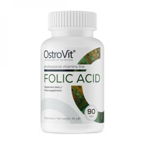 Фото OstroVit Folic Acid, фолієва кислота 400 мг