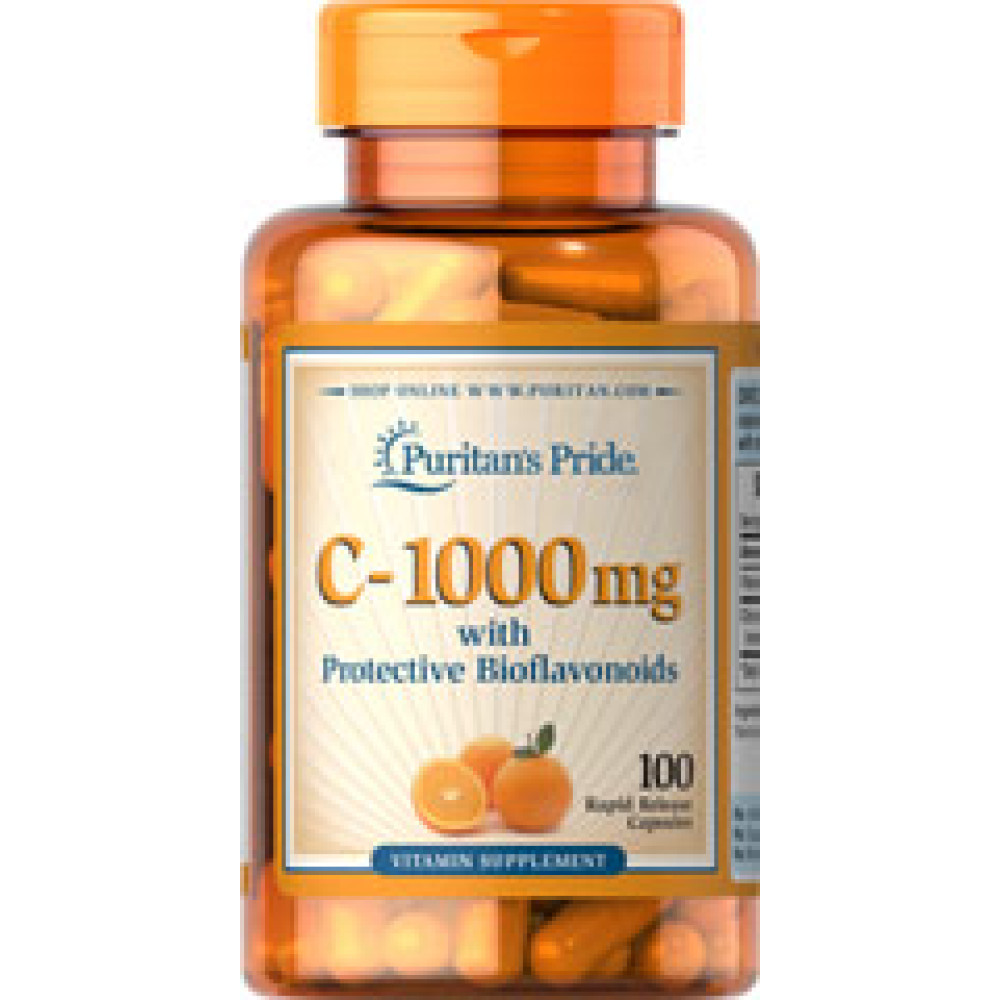 Puritan's Pride Vitamin C 1000 with Bioflavonoids, вітаміни