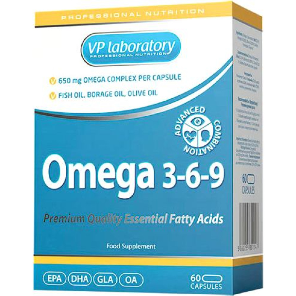VP Lab Omega 3-6-9, омега кислоти