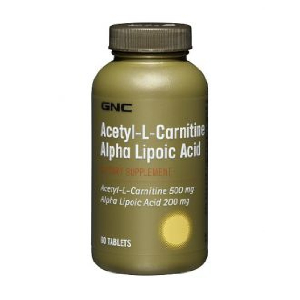 GNC Acetyl-L-Carnitine Alpha-Lipoic Acid, Жироспалювач