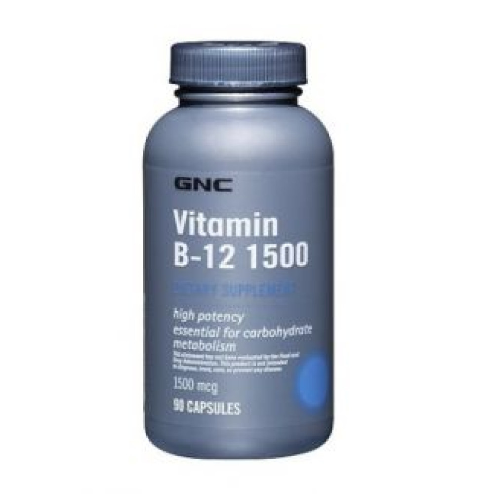  GNC Vitamin B-12 1500 90 капсул