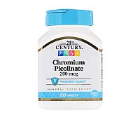 21 Century Chromium Picolinate 200 mcg
