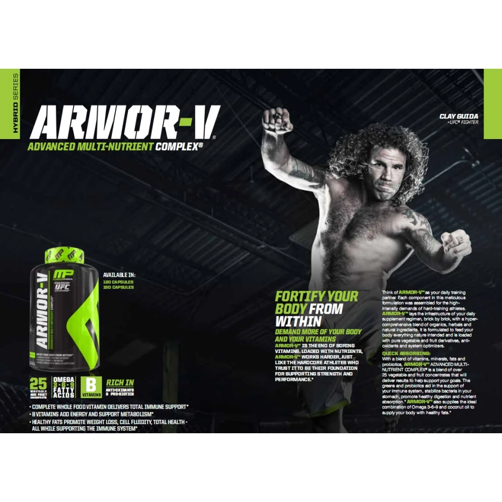 Muscle Pharm Armor V, Вітаміни та мінерали