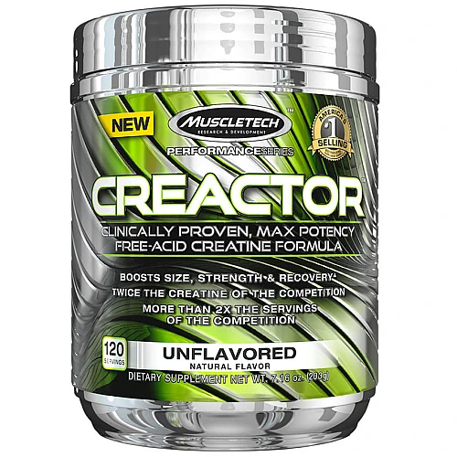 Фото MuscleTech Creactor 120 порцій, Lemon (лимон)