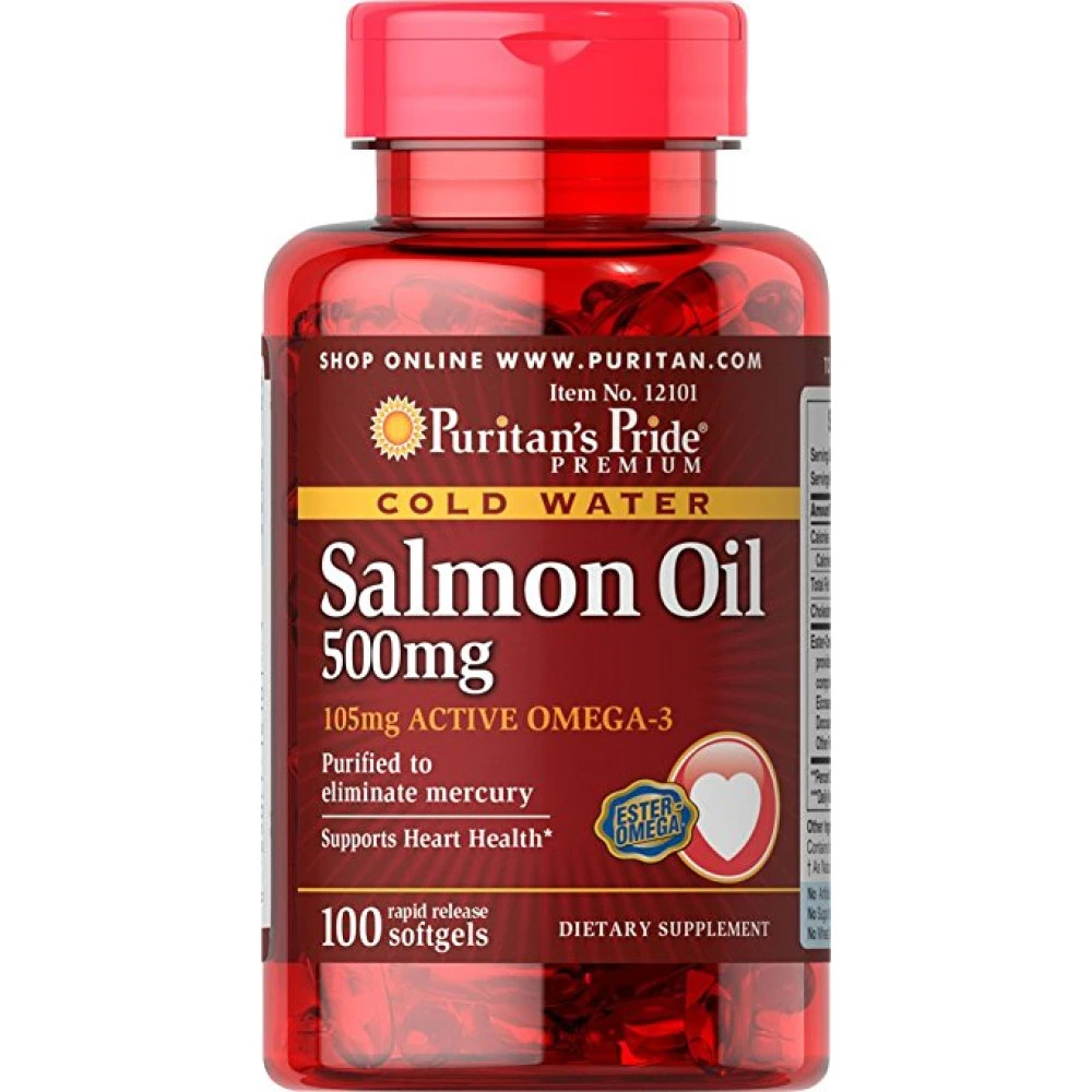 Puritan's Pride Salmon Oil, риб'ячий жир