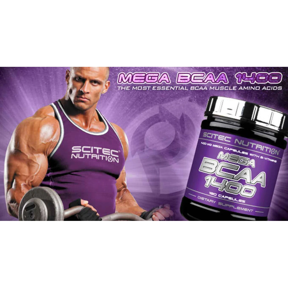 Scitec Nutrition Mega BCAA 1400, амінокислоти