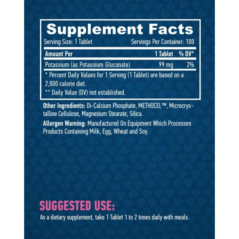 Haya Labs Potassium Gluconate 99 мг