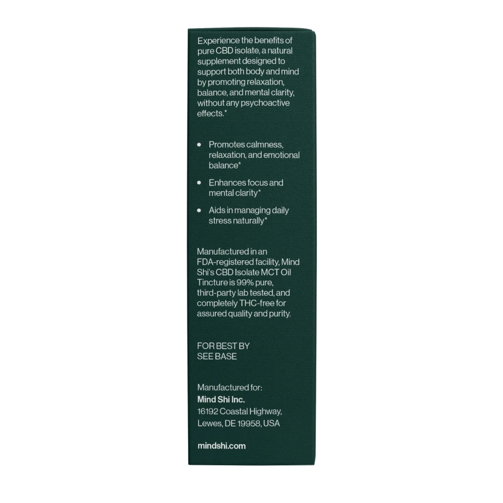 Mind Shi CBD Oil Isolate 2000 mg