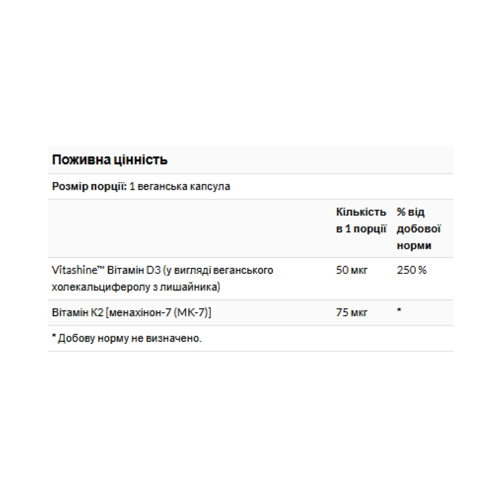 Swanson Vitamins D3 & K2 2000 IU & 75mcg
