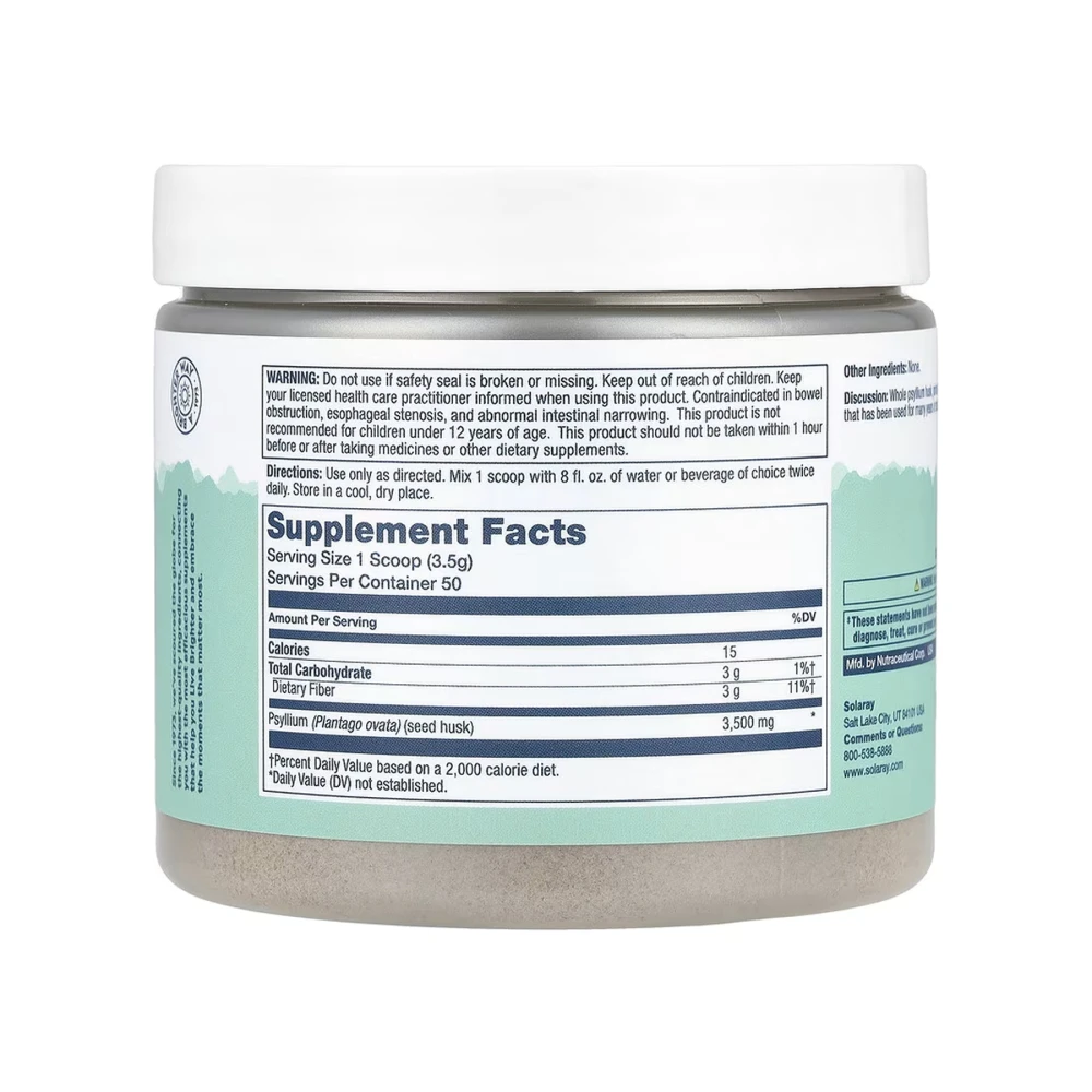 Solaray Psyllium Husk Fiber Powde
