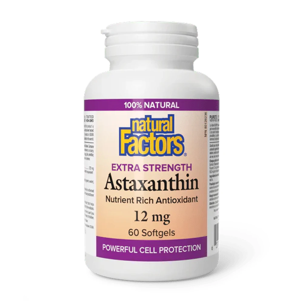 Natural Factors Astaxanthin 12 mg 60 софт капсул