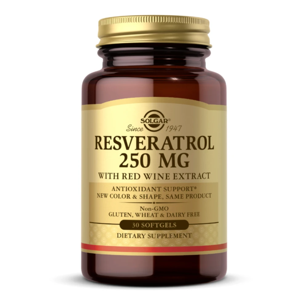Solgar Resveratrol 250mg with Red Wine