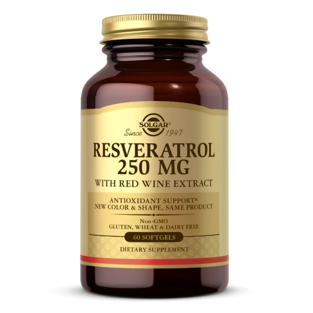 Solgar Resveratrol 250mg with Red Wine