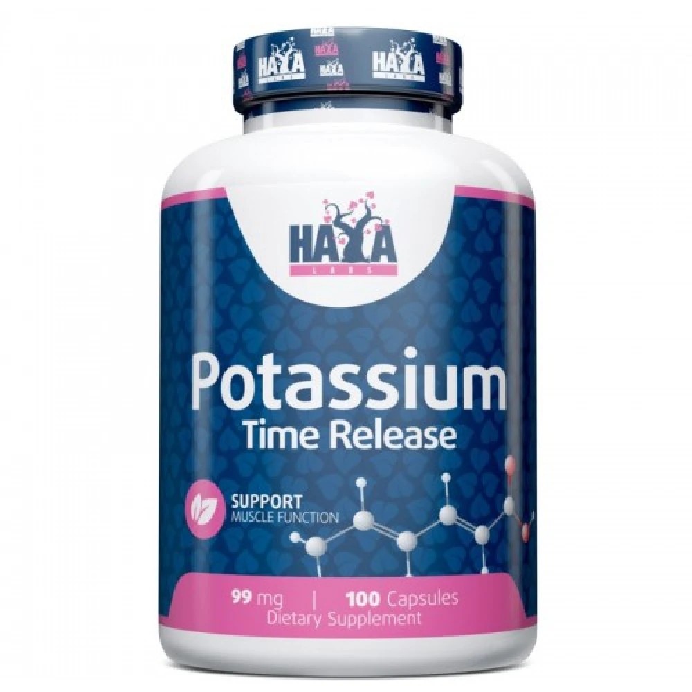 Haya Labs Sustained Release Potassium 99 мг